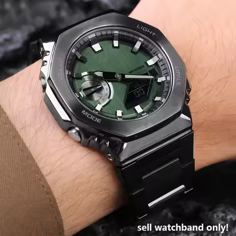 Metal watchband For Casio GA-2100 GM2100 GA110 DW-5600 GM110 Bracelet farmhouse oak modified refined