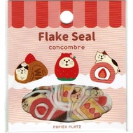日本 PAPIER PLATZ Concombre 貼紙包/ 草莓蛋糕