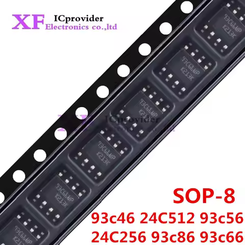 New Original 10pcs 93C46 93C56 93C66 93C86 SOP-8 EEPROM KIT 24C256 24C512 ICprovider