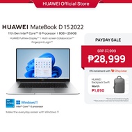 HUAWEI MateBook D 15 2022 Laptop | 11th Gen Intel® Core™ i5 Processor | 8GB+256GB