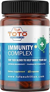 Immunity Complex - Immune Support Booster Supplement with Vitamin C, Vitamin D, Zinc, Elderberry, Ec
