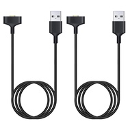 2246) CAVN 2-PACK CHARGER CABLE COMPATIBLE WITH FITBIT IONIC SMART WATCH, 3 FT REPLACEMENT USB CHARGING CABLE CORD
