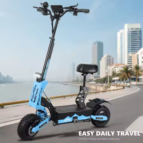 USA Warehouse 5600w Fast Speed Electric Scooter Fold Scooter GT08 2 Wheels 11 Inch off Road Tire Adu