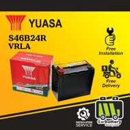 [Installation Provided] Yuasa VRLA S46B24R Original Car Battery Bateri Kereta Toyota Prius Toyota Pr