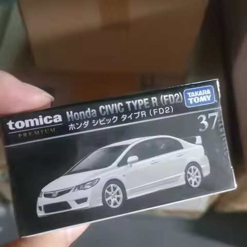 Takara Tomy Tomica Premium No.37 Honda Civic Type R FD2 Sports Car 1/64 Diecast Alloy Mini Car Colle