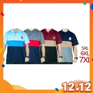 CY 19334 PLUS SIZE MAN CASUAL POLO COLAR SHIRT BIG SIZE / SHIRT COLAR SIZE BESAR 3XL 4XL 5XL 6XL 7XL