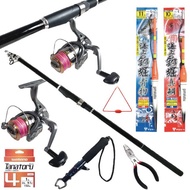 Beginner's Offshore Fishing Complete Set with Pre-Wound Line (Offshore Fishing Rod, Offshore Fishing