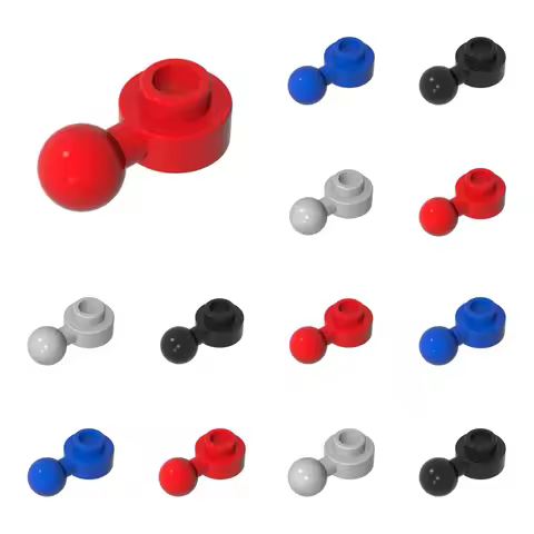 50pcs 3614a 3614 Plate Round 1 x 1 Tow Ball Brick Collections Bulk Modular GBC Toys For Technical MO