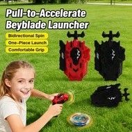 Bidirectional Beyblade Launcher - Pull Spin Top Toys Accelerate Malaysia Left/Right