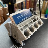 V8 Engine Block Card Holder