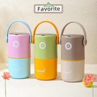 FAVORITEGOODS Thermal Lunch Box, Leak-Proof Stainless Steel Insulated Box, Portable 580ml/820ml Seal