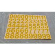 SMALL NUMBER CUTTING STICKERS NUMBER CUTTING STICKERS