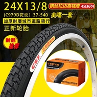 Authentic Product24x13/8Bicycle Tire37-540Bicycle tyre and tube24Inch Wheelchair Bicycle 7DB3