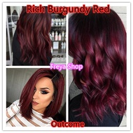 Rich Burgundy Red Hair Color with Oxidant ( 6/45 Bob Keratin Permanent Hair Dye )