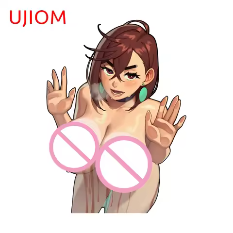 UJIOM Alluring Big Chest Ayase Momo Mirror Wall Sticker Eye Catching Occlusion Scratch Vinly Decal N