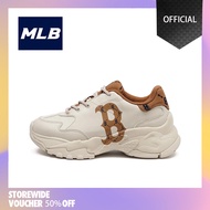 【100%ของแท้】MLB CHUNKY DIA MONOGRAM Unisex Sports Shoes รองเท้ากีฬาชายและหญิง Brown