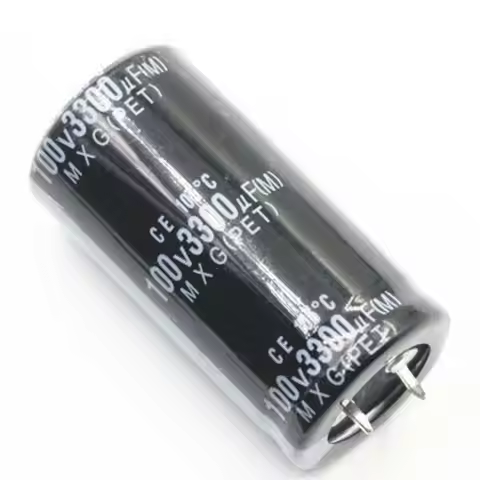 1pc 3300uF 100V 3300MFD 100WV Aluminum Electrolytic Capacitor 25*45mm Snap In 3300mf100v 3300uf100v 