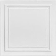A La Maison Ceilings R24 Line Art Foam Glue-up Ceiling Tile (256 sq. ft./Case), Pack of 96, Plain Wh