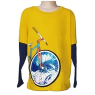 Old Navy long bicycle boys' top t-shirt sz.6-7y, 8y