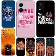 Case For vivo Y71 Y71A Y73S 5G Y76 S7e 5G Y81 Y83 no finger print hole Phone Soft Silicon Firefighte