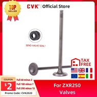 CVK 8 Pairs Intake Exhaust Valves with Oil Seal For Kawasaki ZXR250 BMW250 Butterfly Lamp ZXR 250 Mo