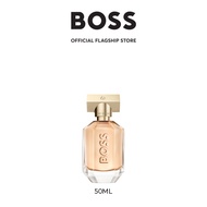 น้ำหอมผู้หญิง BOSS The Scent For Her Eau De Parfum - Honeyed Peach Osmanthus Flower Roasted Cocoa - 