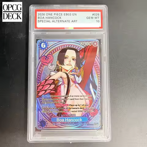 DIY ONE PIECE Rating Card 2026 ONE PIECE EB03 EN BOA HANCOCK EB03-026 Collection Card Copy 10Points