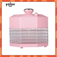 Yolov Food Dried Fruit Machine Small Household Fruit Dryer Meat Snacks Scented Tea Dehydrated Fruit 