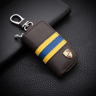 Porsche Key Case Leather Cayenne macan Taycan 992 991 911 718