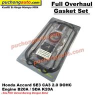 FULL Overhaul Gasket For Honda Accord SE3 CA3 2.0 DOHC Engine B20A / SDA K20A