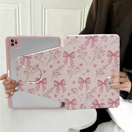 360° Rotating Acrylic Pink Bow Case For HONOR Pad X8 X9 X10 Pro X9A X8A X8b 11''11.5'' Flip Stand Co