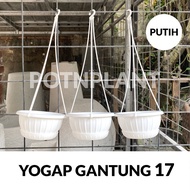 YOGAP HANGING Plastic Pot 17 cm - YPP 17 WHITE
