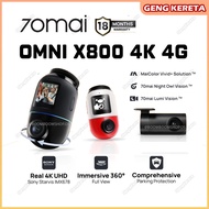 [New Launch] 70mai Omni X800 4K resolution 4G GPS & AI Parking Surveillance HDR Night Vision with 36