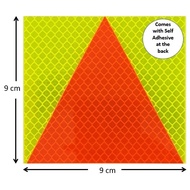 Probation plate, p plate (3M fluorescent diamond grade reflective self adhesive sheet) Motorbike