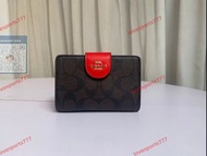 COACH 蔻馳C0082 女士中長款銀包 零錢包，尺寸13.593