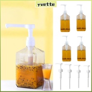 YVE Syrup Drip Dispenser, 5/8/10CC with Scale Coffee Syrup Press Bottle,  Large Capacity 1600ml Loti