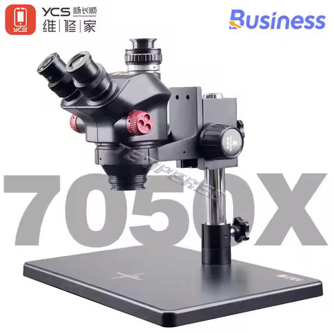 YCS 7050X Trinocular Stereo Microscope for Mobile Phones Repair Industrial Grade Continuous Zoom 4K 