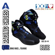 ROADRACE DRAG TOURING BIKERS QNR RACING SHOES BLUE RACING SHOES