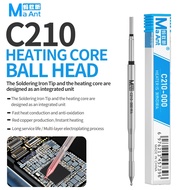 MaAnt C210-000 Ball Head Universal Copper Integrated Soldering Iron Tips for C210 Soldering Station