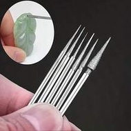 8pcs Portable Drill Bits, Mini Grinding Drill Bits, Diamond Grinding Heads, Size 0.5/0.8/1/1.5/1.8/2