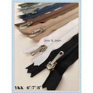 [Pieces] YKK Zip / Zip Seluar / Zip Slacks / Zipper / Zip Autolock - 6"/7"/8" Inches