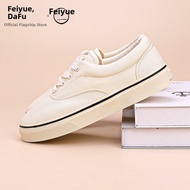 DAFU FEIYUE | Retro Classic Black Canvas Shoes Low-top