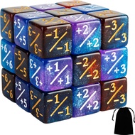 24 Pieces MTG Counter Dice Magic The Gathering Counters +1/+1 Buff Dice Sets Life Tokens Commander D