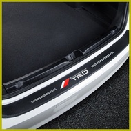 ◊☜ ↘ ☎ Carbon Fiber Car Trunk Rear Bumper Guard Protector Sticker for Toyota TRD Vios Yaris Hilux A