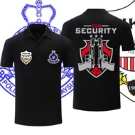 Fashion Baju CSG Security Sports Polo Shirt CSG Design Print Polo Tee Unisex Short Sleeve Cotton Top