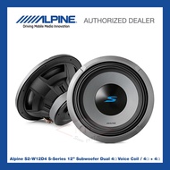 ALPINE Car Audio S2-W12D4 S-SERIES 12 inch Subwoofer DUAL 4 Ohms