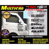 ◈Multicab Car door sticker decals, cut-out durable &amp; high quality