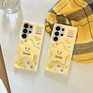 Cute Silicone Star Bracket Phone Case Samsung Galaxy S26 Ultra S25 Ultra S24 Ultra S25 Ultra S25 FE 