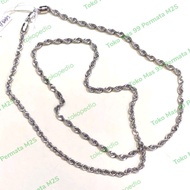 Kalung Tambang 10 Gr Emas Putih 750