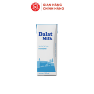 [HÀNG CẬN DATE 08/2024 GIÁ SỐC] Thùng 48 hộp sữa tươi tiệt trùng ít đường Dalat Milk (180ml)